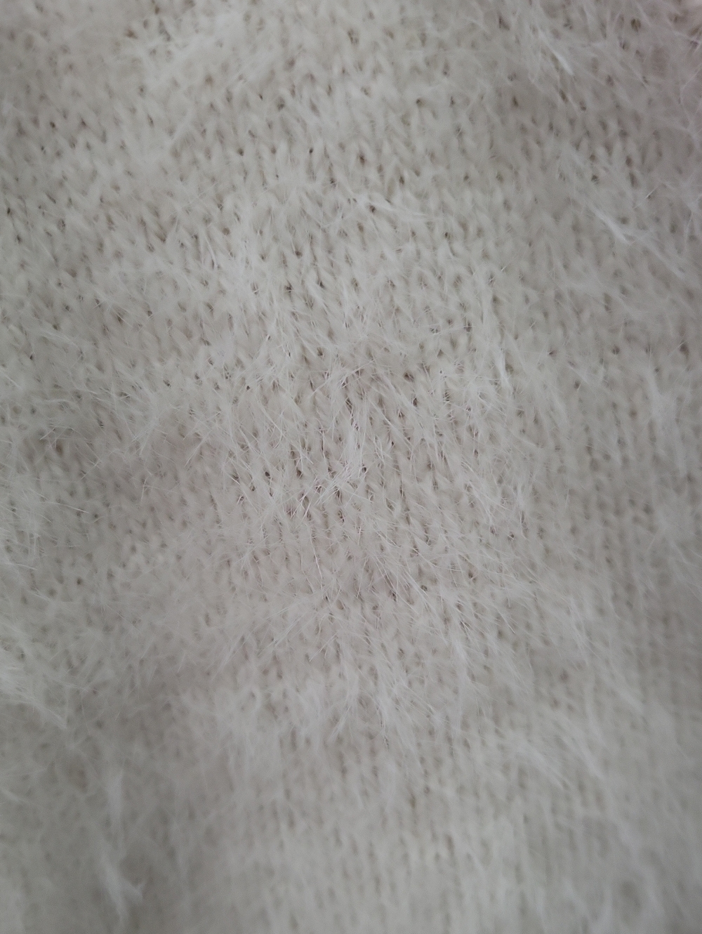 Sincerly Jules Cream Fuzzy V-Neck Cropped Cardigan Sweater Set - Picture 4 of 4